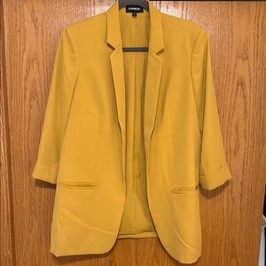 Express Women's Yellow Blazer